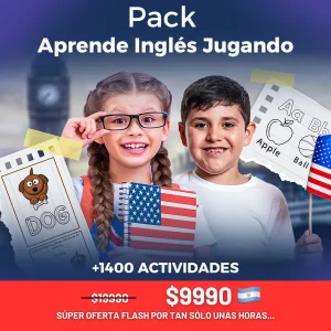 Pack Aprende Inglés Jugando (Material Imprimible PDF)