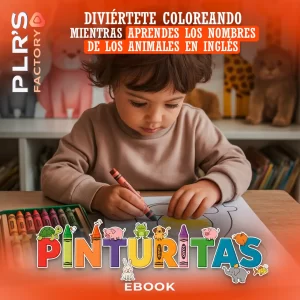 PINTURITAS: Diviértete coloreando mientras aprendes los nombres de los animales en inglés